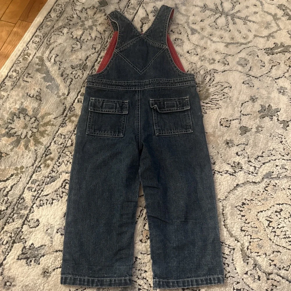 Vintage Gymboree Toddlers Overalls 100% Cotton Team Captain Snap Crotch 2T 2006